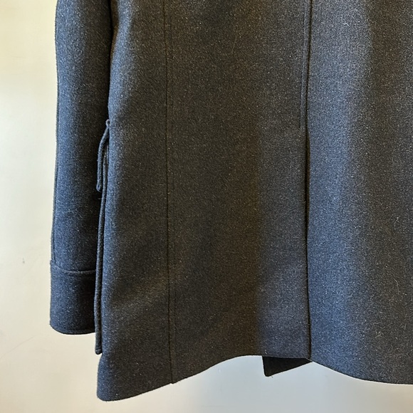 Quba & Co. British maritime heritage wool blend double breasted tailored peacoat - Picture 12 of 14